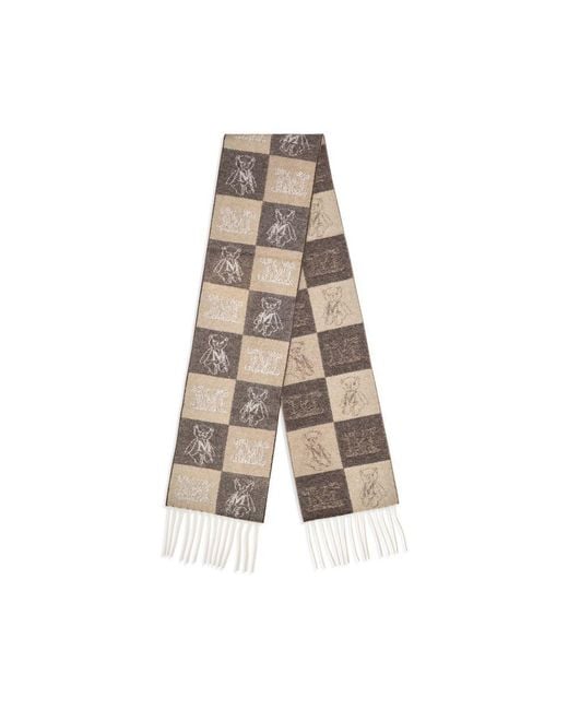 Max Mara Natural Beige Cashmere Scarf