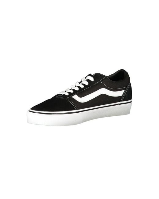 Vans Black Ward Canvas Lowtop Sneakers for men