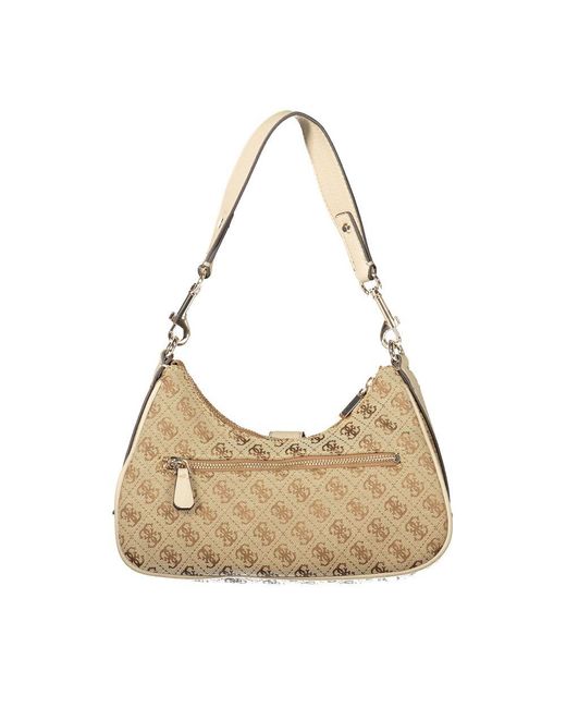 Guess Natural Beige Polyurethane Handbag