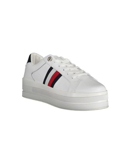 Tommy Hilfiger White Polyester Sneaker for men