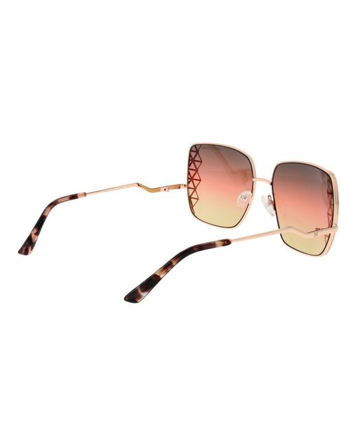 MARCIANO BY GUESS Brown Rose Gold Sunglasses