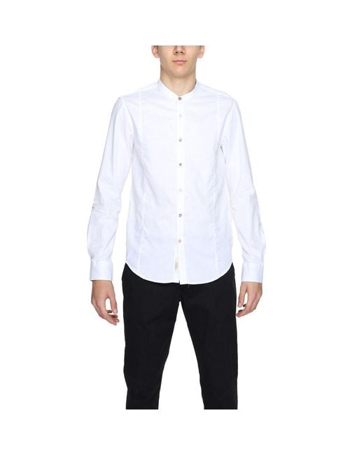 Gianni Lupo White Cotton Shirt for men