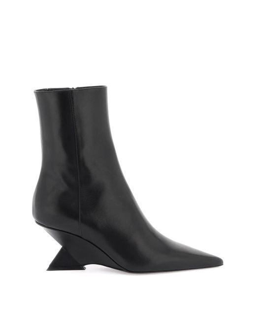 The Attico Black 'cheope' Ankle Boots