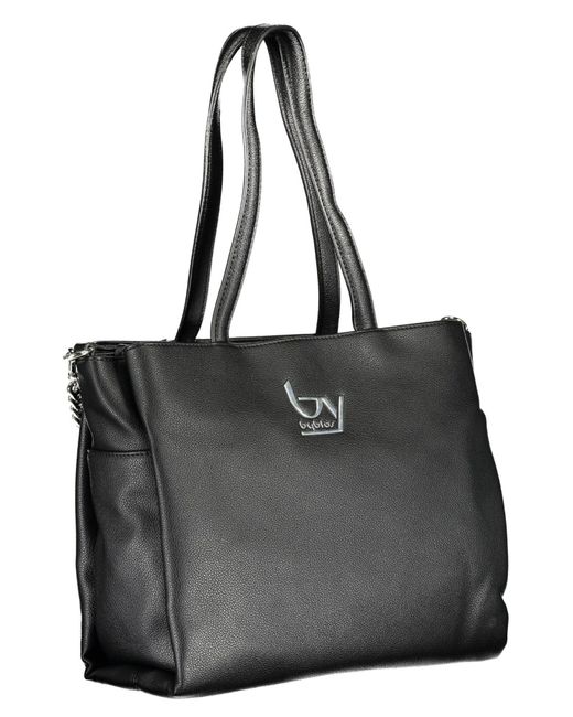 Byblos Black Elegant Chain-Strap Handbag