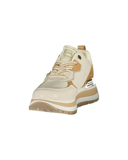 Laura Biagiotti Natural Beige Polyurethane Sneaker