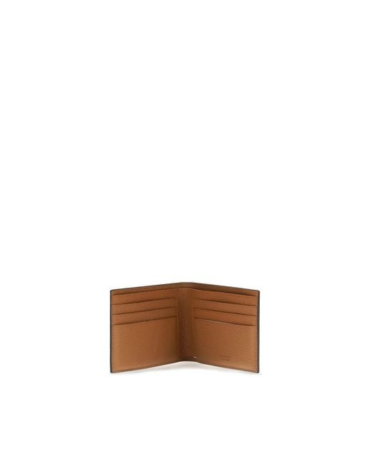Ferragamo Gray Calf Leather Bos Taurus Wallet for men