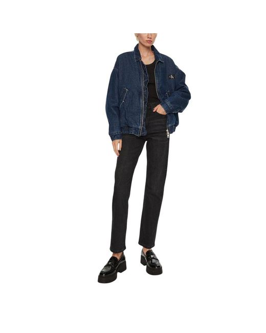 Calvin Klein Black Cotton Jeans & Pant