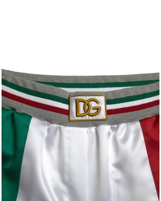 Dolce & Gabbana Multicolor Italian Patch Slim Jogger Pants for men