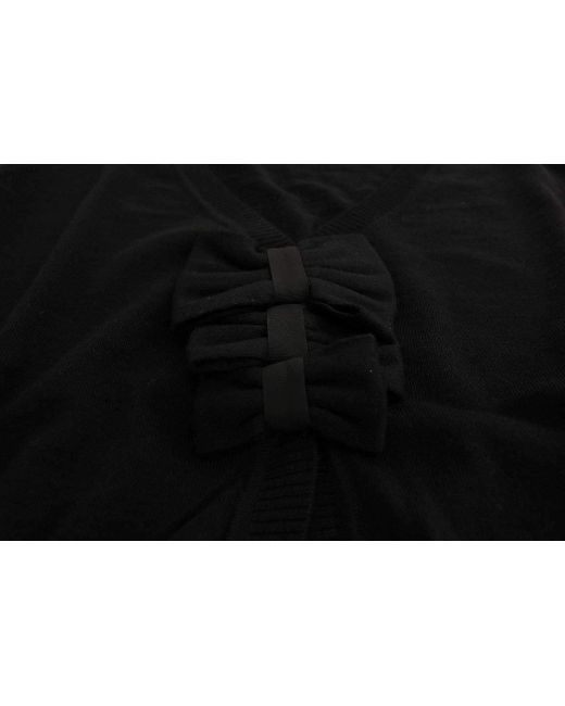 Marghi Ló Black Wool Blouse Sweater