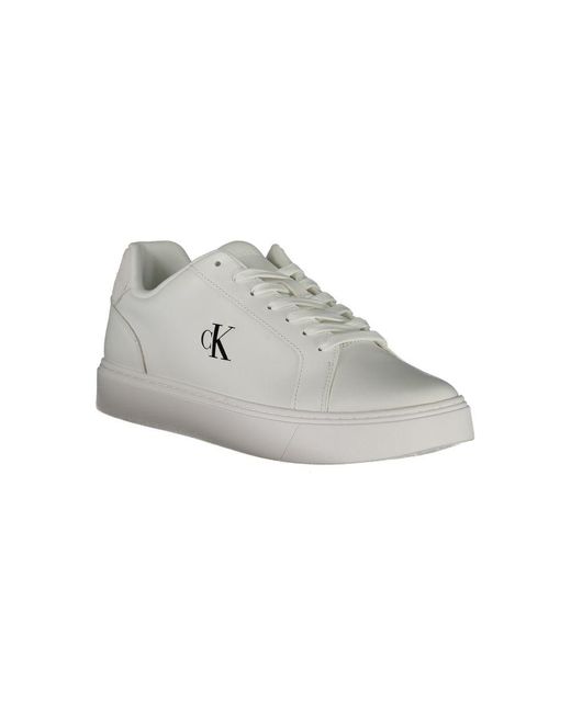 Calvin Klein White Logo Detail Sneakers for men