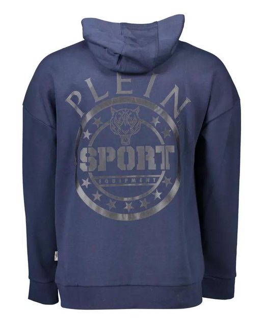 Philipp Plein Blue Cotton Sweater for men