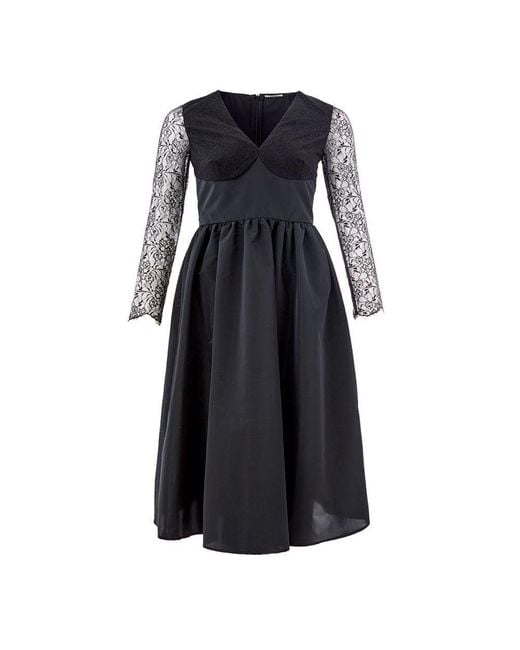 Lardini Black Polyester Cocktail Dress