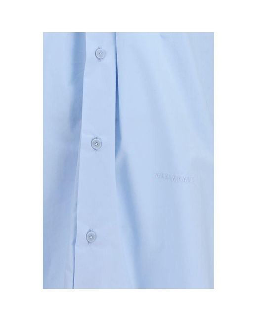 ALAINPAUL Blue Cotton Shirt