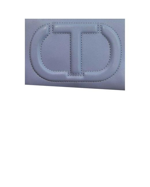 Twinset Blue Pu Crossbody