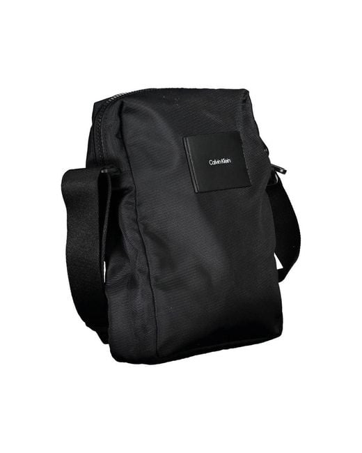 Calvin Klein Black Polyester Shoulder Bag for men