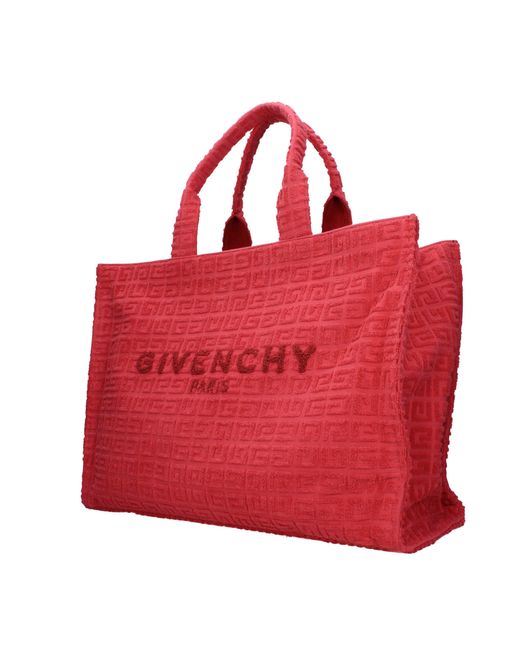 Givenchy Red Fabric Handbag