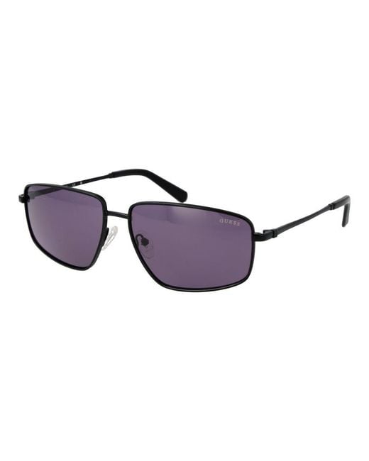 Guess Purple Metal Sunglasses for men