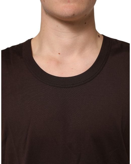 Dolce & Gabbana Black Crew Neck Sleeveless Tank Top for men