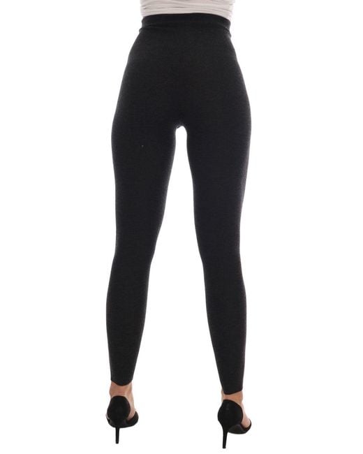 Dolce & Gabbana Black Elegant Cashmere High Waist Pants