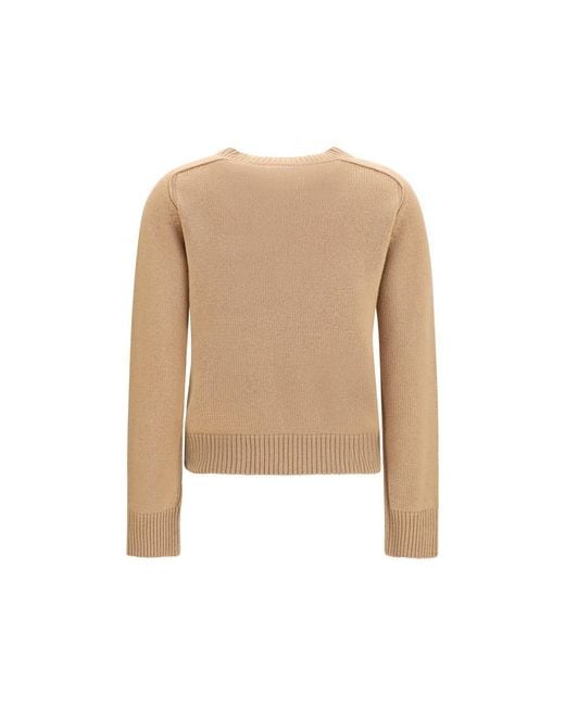 Burberry Natural Beige Cashmere Sweater