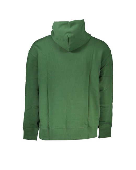 Tommy Hilfiger Green Hooded Cotton Sweatshirt for men