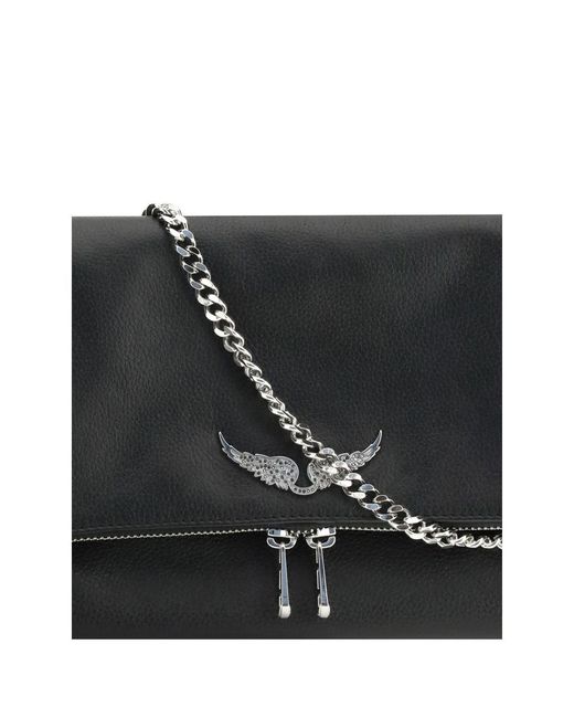 Zadig & Voltaire Black Rocky Ii Shoulder Bag
