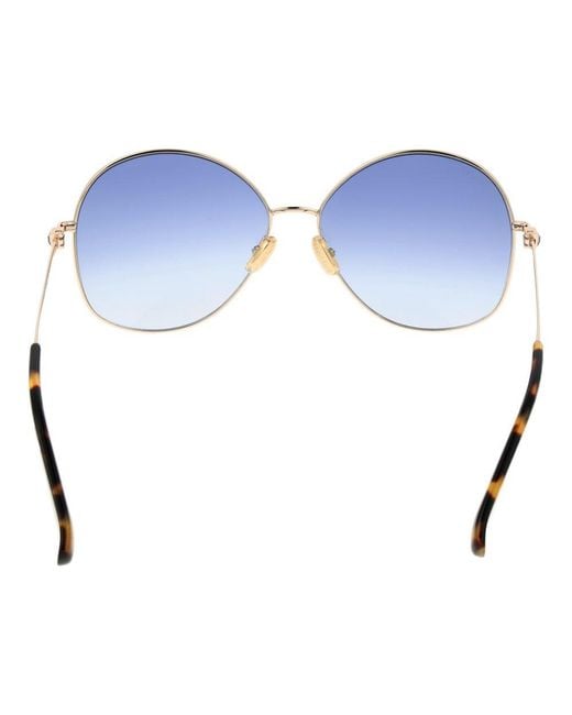 Max Mara Blue Gold Sunglasses