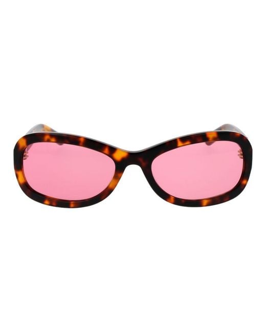 Gcds Red Brown Acetate Sunglasses