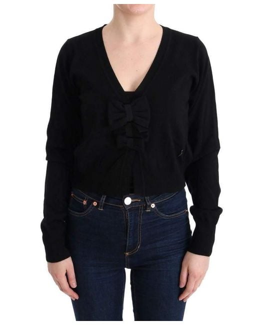 Marghi Ló Black Wool Blouse Sweater