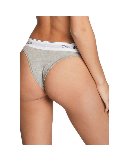 Calvin Klein Multicolor Gray Cotton Pantie