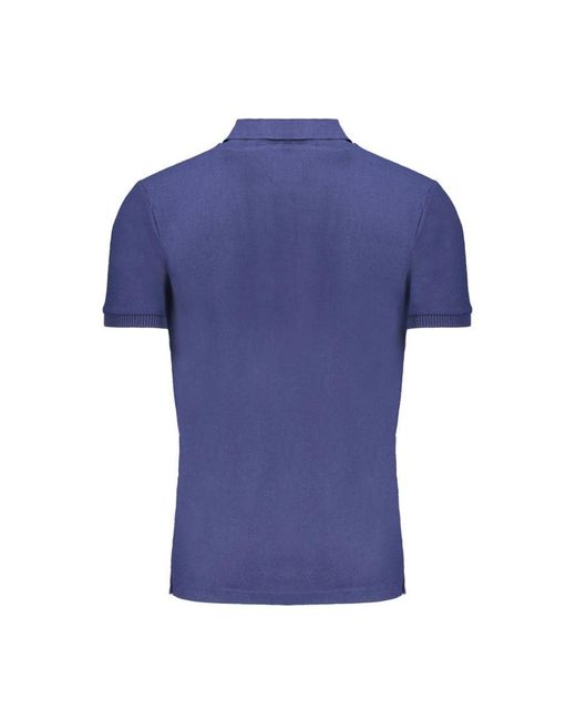 Gianmarco Venturi Blue Cotton Polo Shirt for men