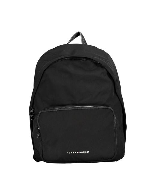 Tommy Hilfiger Black Chic Urban Backpack With Laptop Compartment for men