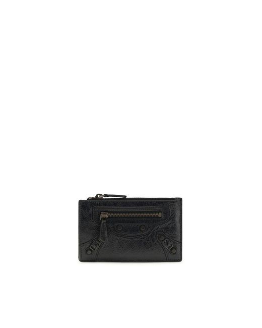 Balenciaga Black Lamb Ovis Aries Aries Wallet
