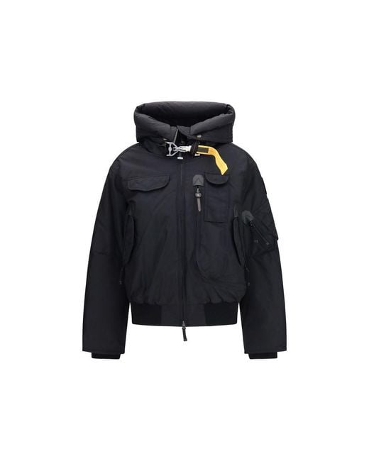 Parajumpers Blue Black Polyamide Bomber