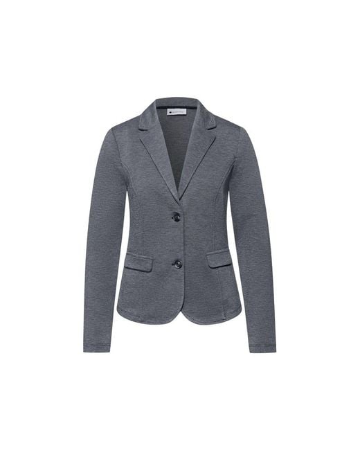 Street One Blue Polyacrylic Blazer