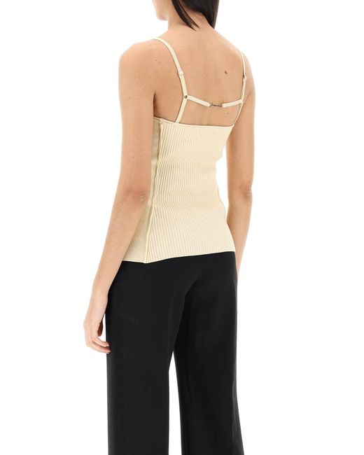 Jacquemus Natural Le Haut Sierra Knitted Top