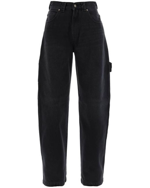 DARKPARK Black Audrey Cargo Jeans With Curved Leg
