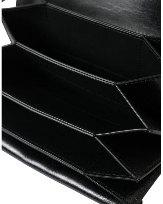 Dolce & Gabbana Black Sleek Leather Shoulder Bag for men
