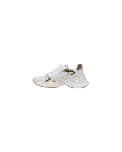 Pinko White Leather Chunky Sneakers