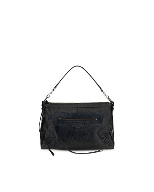 Balenciaga Black Lamb Ovis Aries Aries Shoulder Bag for men