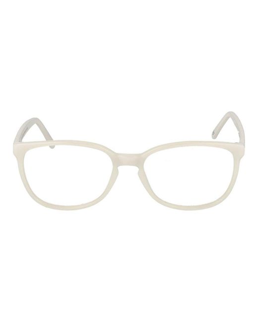 Andy Wolf Metallic White Acetate Glasses (frames)