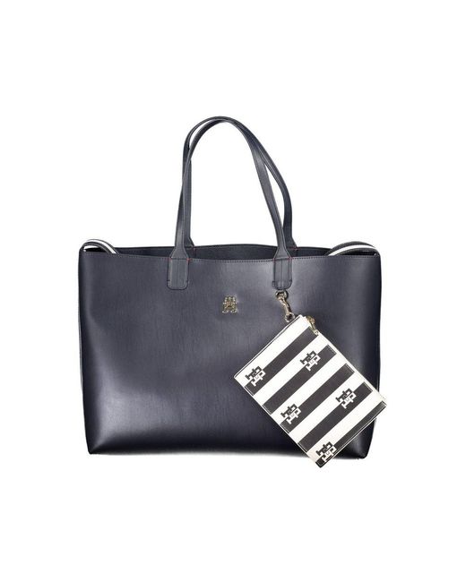 Tommy Hilfiger Blue Polyethylene Handbag