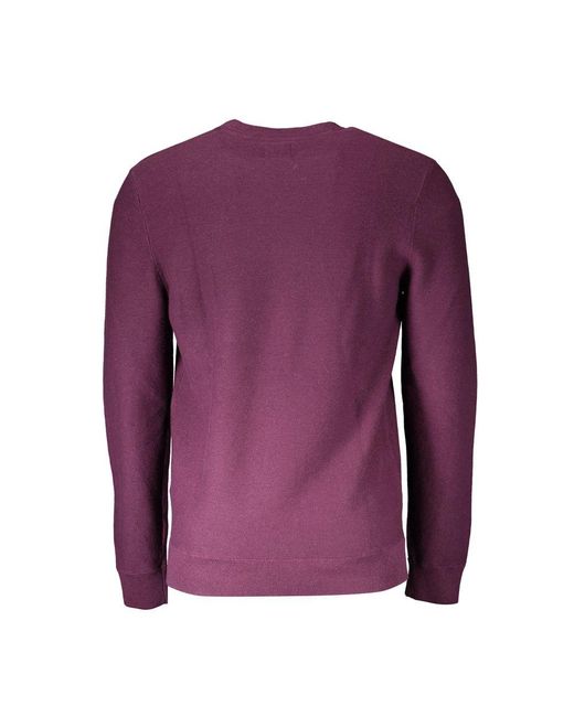 Dockers Purple Cotton Sweater for men