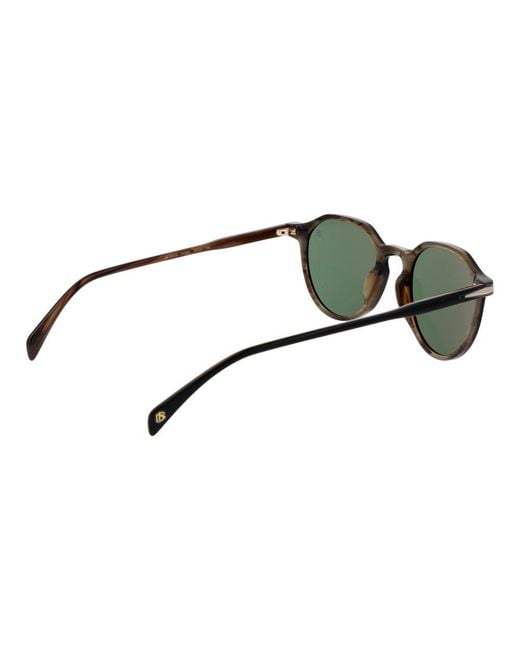 David Beckham Green Black Acetate Sunglasses for men
