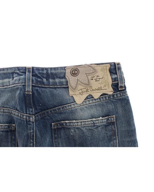 Just Cavalli Blue Elegant Flare Fit Denim Jeans