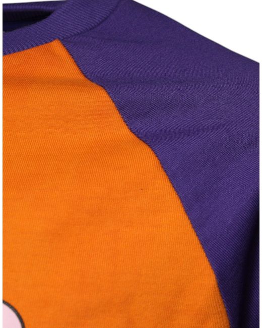 Dolce & Gabbana Orange Hate Less Love More Tiedye Tee for men