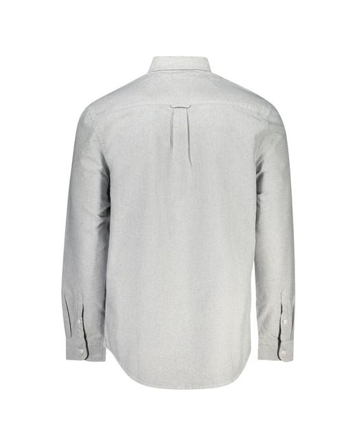 Tommy Hilfiger Gray Oxford Shirt Long Sleeve for men