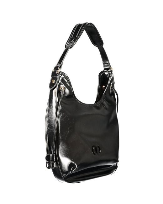 Twinset Black Twinset Polyethylene Hobo Bag