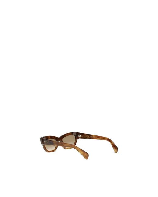 McQueen Metallic Brown Acetate Sunglasses