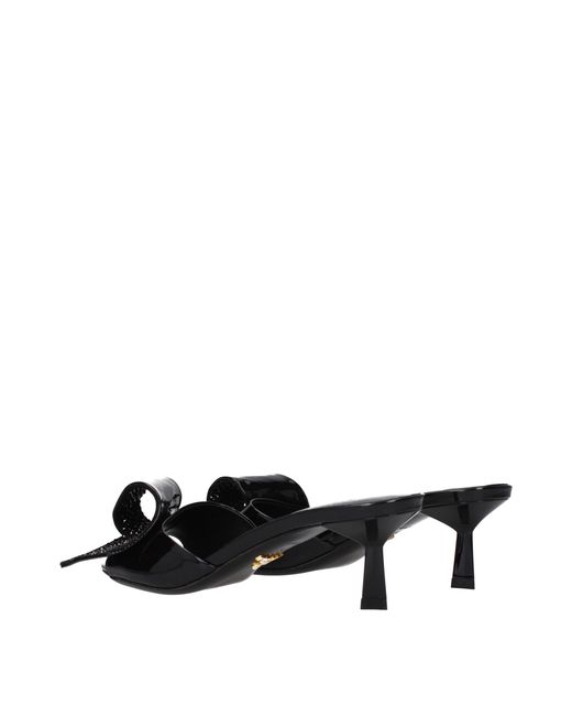 Prada Black Leather Sandals for men